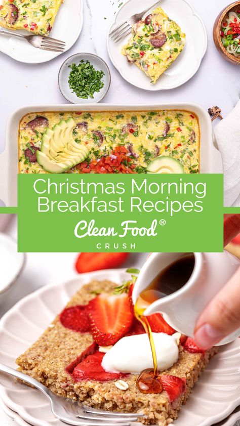 Christmas Morning Breakfast Recipes Christmas Morning Breakfast Healthy, Christmas Morning Breakfast No Eggs, Cleanfoodcrush Recipes Breakfast Meals, Easy Xmas Morning Breakfast, Healthy Christmas Breakfast, Christmas Morning Breakfast French Toast, Morning Recipes Breakfast, Christmas Morning Breakfast, Protein Packed Breakfast