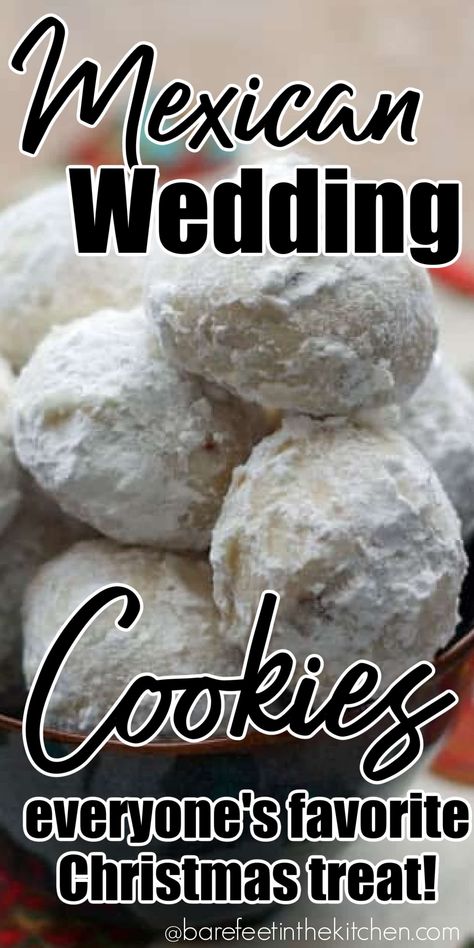 Mexican Wedding Cake Cookies, Mexican Wedding Cookies Recipes, Wedding Cookies Recipe, Italian Wedding Cookies, Mexican Wedding Cake, Mexican Cookies, Russian Tea Cake, Mexican Wedding Cookies, Wedding Cake Cookies