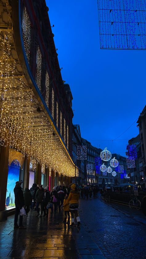 #cold #winter #christmas #christmasdecor #christmasdecoration #france #strasbourg #christmaslights #winterwonderland #aesthetic Strasbourg France Winter, France Winter, France Strasbourg, France Aesthetic, Strasbourg France, Beautiful Picture, Strasbourg, Funky Art, Cold Winter