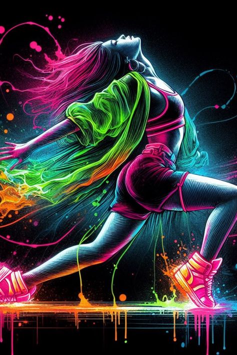 Dance Backgrounds Wallpapers, Zumba Background Design, Zumba Wallpaper, Hip Hop Painting, Dance Artwork, Dance Wallpaper, What Not To Wear, Dj Images Hd, Nightclub Design