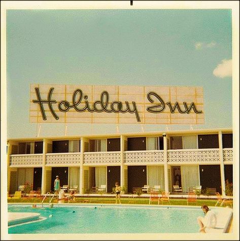 1960s found photo of a Holiday Inn Retro Florida, Identity Crisis, Vintage Hotels, Phoebe Bridgers, Hotel Motel, I'm With The Band, All I Ever Wanted, Hotel Stay, Holiday Inn