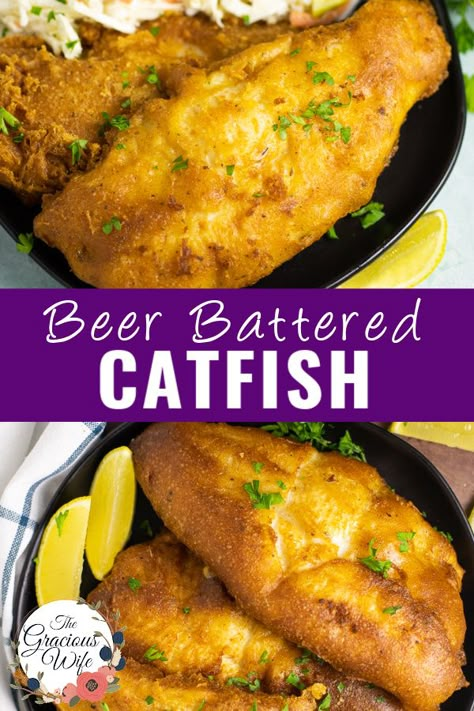 Fried Catfish Batter Recipes, Beer Battered Catfish, Beer Batter For Fish Deep Frying, Fish Breading Recipe Fried, Catfish Batter Recipe, Gluten Free Fish Batter, Catfish Nuggets, Amazing Smoothies, Beer Batter Recipe