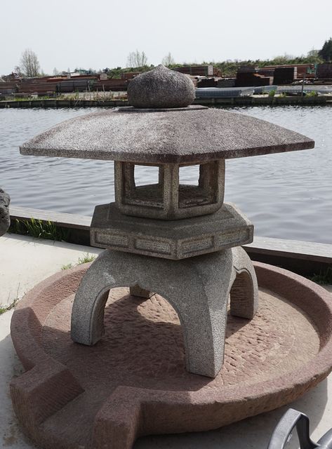 Kodai Yukimi Gata Ishidōrō, Japanese Stone Lantern - YO01010274 Ancient Background, Backyard Birds Watching, Japanese Inspired Garden, Japanese Stone Lanterns, Garden Aesthetics, Japanese Garden Landscape, Japanese Lantern, Stone Lantern, Garden Items