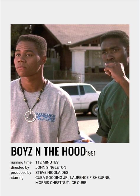 Boyz N The Hood Movie Poster, Boyz N The Hood Poster, Boyz N The Hood Wallpaper, The Hood Aesthetic, Black Movie Posters, Black Love Movies, Black Movies, Movie Character Posters, Indie Movie Posters