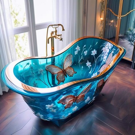 Elevate your master bathroom with these opulent luxury epoxy bathtubs Epoxy Bathroom, Bath Tubs Ideas, Epoxy Bathtub, Unique Bathtubs Luxury, Bathtub Luxury Design, Epoxy Resin Bathtub, Dream Bathtub, Luxurious Bathtubs, Functional Artwork