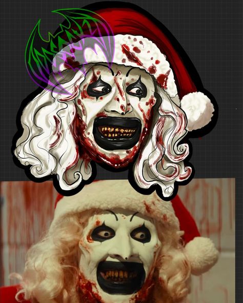 🪓🎅🤡Santa Art the clown🤡🎅🪓 ➡️➡️To see Details ➡️➡️ #terrifer #terrifer3 #arttheclown #arttheclownsterrifierfans #arttheclownfanart #fanart #conventionartist #halloween #horrorart #horrormovies #horroraddict #horrorjunkie #horrorcommunity #clown #clowncore #clownart #art #illustrator #illustration #spooky #creepy #bloody #santa #evilsanta #evilchristmas #chrismas #chrismasmovies #goth #alternative Terrifier 3 Santa, Art The Clown Santa, Art The Clown Fanart, Art The Clown Terrifier Tattoo, Terrifier Drawing, Art The Clown Terrifier, Moon Drawings, Art The Clown, Clown Horror