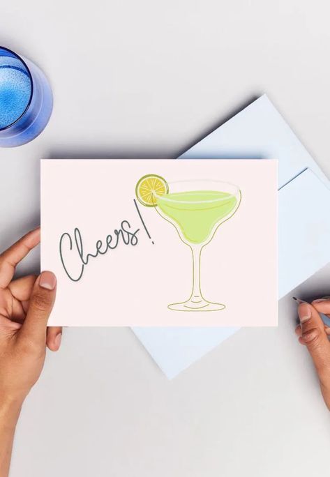 Printable Cheers Greeting Card 5x7 Green Congratulations Card for Friend Birthday Anniversary Wedding Cocktails Bridal Shower Celebration - Etsy Hong Kong Cheers Card, Printable Valentines Cards, Birthday Card Printable, Printable Greeting Cards, Printable Christmas Cards, Wedding Cocktails, Congratulations Card, Anniversary Wedding, Friend Birthday