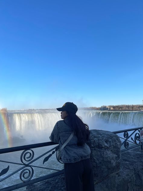 Niagara Falls Photo Inspo, winter in niagara, falls photo inspo, niagara falls in winter, falls with rainbow, Falls outfit inspo Niagara Falls Canada Pictures, Niagra Falls Insta Pics, Niagara Falls Photos, Niagra Falls Pictures, Niagara Falls Picture Poses, Niagara Falls Canada Photo Ideas, Toronto Trip Outfit, Niagara Falls Instagram Pictures, Niagara Falls Canada Winter