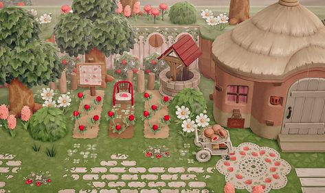 Pink Island, Acnh Cottagecore, Strawberry Farm, Space Animals, Animal Crossing Guide, Acnh Island Ideas, Animal Crossing Island Ideas, Animal Crossing Wild World, Strawberry Patch