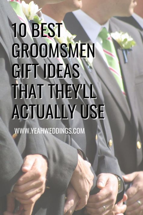 Groomsmen gifts are gifts from the groom to his groomsmen. These gifts are generally meant to say thank you for standing with the groom on his wedding day. Need help coming up with unique groomsmen gifts? Check out our list of ideas, perfect for any groom’s wedding party. Best Men Gifts Wedding, Groomsmen Souvenir Ideas, Unique Groomsmen Proposal Gifts, Groomens Gift Ideas, Gift Ideas For Groomsmen From Groom, Best Man Gift Ideas Wedding, Groomsmen Watches Gift, Useful Groomsmen Gifts, Groomsman Thank You Gifts