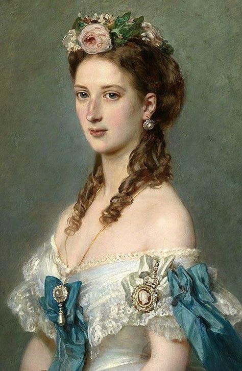 Images Victoriennes, Princess Alexandra Of Denmark, Franz Xaver Winterhalter, Alexandra Of Denmark, Victorian Portraits, Victorian Paintings, Queen Alexandra, Old Portraits, Princess Alexandra