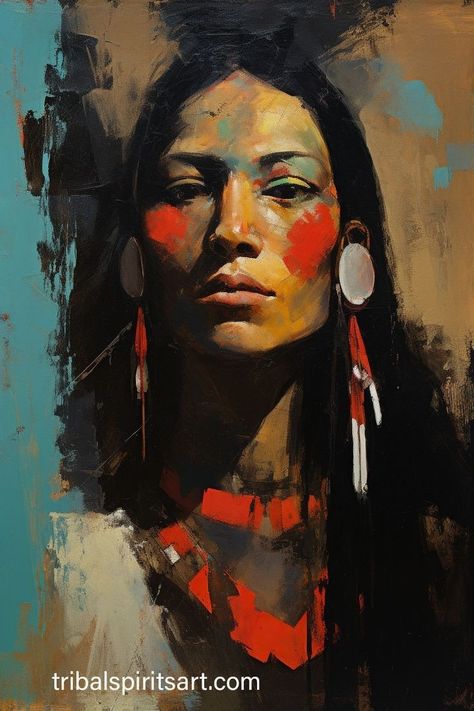 Native Woman Painting, Native Paintings On Canvas, Native Woman Art, Indigenous Women Art, American Dystopia, Native American Woman Art, Indian Reference, Native American Portraits, Native Paintings