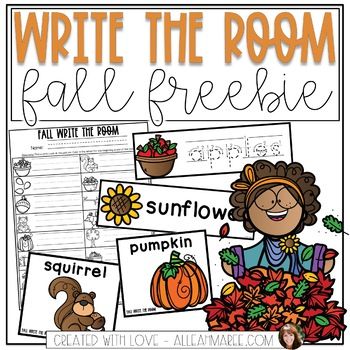 Fall Write The Room, Writing Center Preschool, Writing Center Kindergarten, Letter Centers, Thanksgiving Readings, Writing Center Activities, Thanksgiving Kindergarten, Kindergarten Freebies, Fall Writing