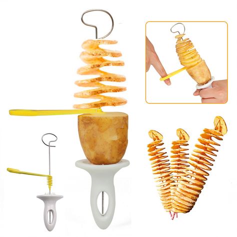 Potato Tower, Tv In Kitchen, Grocery Foods, Vegetable Slicer, Vegetable Tools, Tools Kitchen, Making Machine, Kitchen Accessories, Health Food