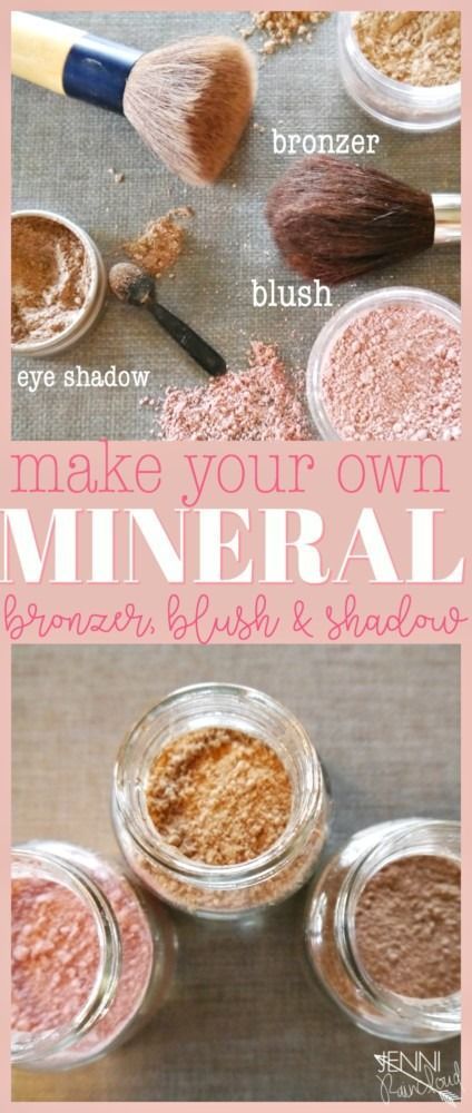 Diy Bronzer, Make Up Diy, Makeup Recipes, Homemade Makeup, Mineral Pigments, Natural Therapy, Natural Diy, Gel Liner, Natural Beauty Tips