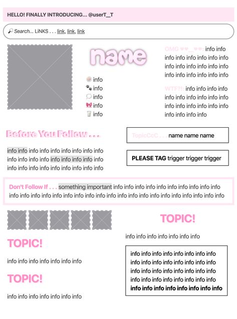 "name" is "easy" on cool text graphics generator Everskies Names Ideas, Carrd Co Templates, Card Template Aesthetic, Carrd.co Theme, Cool Templates, Carrd Templates, Carrd Inspiration, Twitter Cards, Carrd Stuff