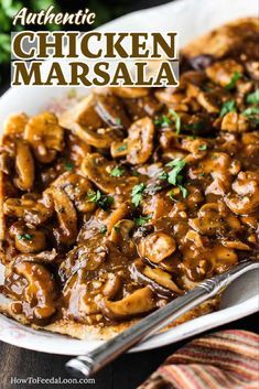 Easy Chicken Marsala Recipe, Steak Marsala, Easy Chicken Marsala, Chicken Marsala Recipe, Chicken Marsala Easy, Marsala Sauce, New Chicken Recipes, Marsala Recipe, Marsala Chicken Recipes