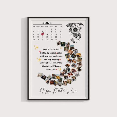 30th Birthday Wishes, Personalised Calendar, Gift For Your Best Friend, White Photo Frames, Diy Birthday Gifts For Friends, For Your Best Friend, Diy Birthday Gifts, Party Shop, White Photo