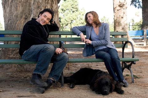 "Must Love Dogs" movie still, 2005.  L to R: John Cusack, Diane Lane. John Cusak, Best Romantic Comedies, Must Love Dogs, John Cusack, Dog Movies, Happy End, Romantic Comedy Movies, Steve Carell, Diane Lane