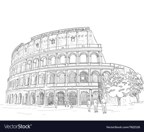 Roman Colosseum, Hand Draw, Family Humor, Vector Hand, Leaning Tower Of Pisa, Transparent Png, Drawing Inspiration, Adobe Illustrator, Profile Picture