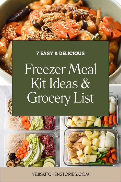 Freezer Meal Kits, Pioneer Woman Freezer Meals, Individual Freezer Meals, Freeze Ahead Meals, Bulgogi Sauce, Savory Oatmeal, Diy Dinner, Freezer Meal Planning, Meal Kits