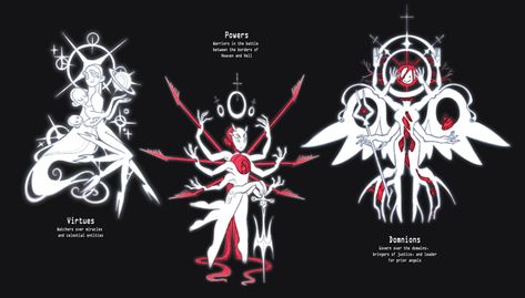 Angel Ranks, Arte Peculiar, Ange Demon, Have Inspiration, Monster Design, Creature Concept Art, Creature Concept, Angel Art, 영감을 주는 캐릭터