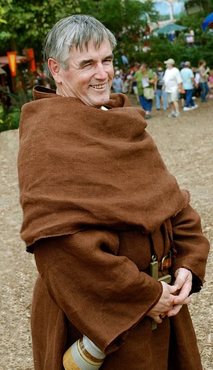 Monk Costume Medieval - Free photo on Pixabay Monk Clothing, Monk Design, Medieval Monk, Monk Costume, Historical Reenactment, Avatar Characters, Medieval Clothing, Fantasy Novel, Crusades