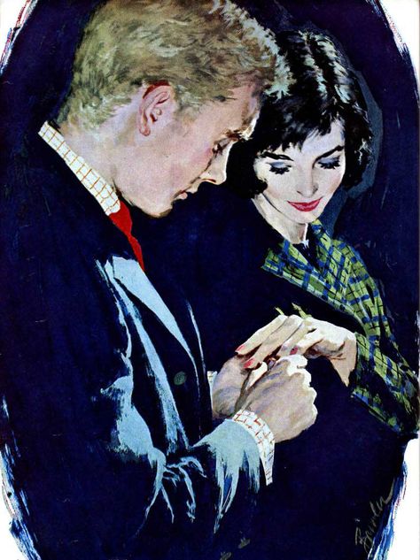 Ivy Style Joe Bowler, Tom Bagshaw, Good Housekeeping Magazine, Vintage Couple, Mid Century Illustration, Vintage Couples, Romance Art, Magazine Illustration, Vintage Romance