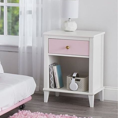 End Tables With Drawers, Kids Nightstand, Wooden Nightstand, Shelves In Bedroom, Wood Nightstand, Bedroom Night Stands, Kids Bedroom Furniture, Drawer Nightstand, Bedroom Bed