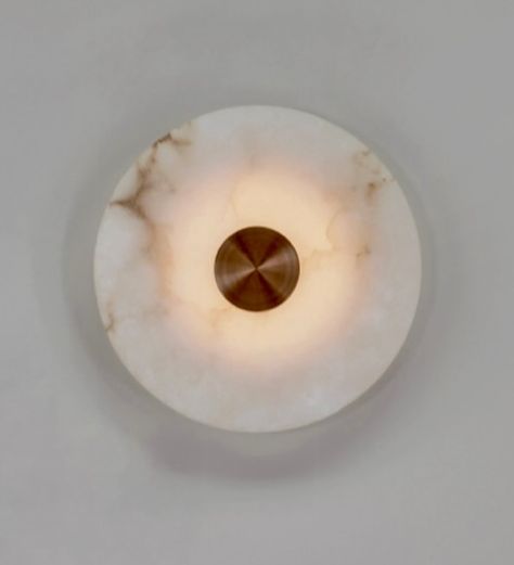 Bide Collection by Bert Frank. Brass wall plate & front detail, Alabaster disc. Simply elegant. @bertfrankltd #fyp #lighting #hospitality #restaurant #spa #resort #lightdesign #alabaster #luxury #luxo Bert Frank, Spa Resort, Brass Wall, Wall Plate, Plates On Wall, Lighting Design, Spa, Restaurant, Brass