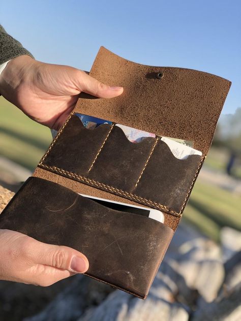 Leather card wallet pattern