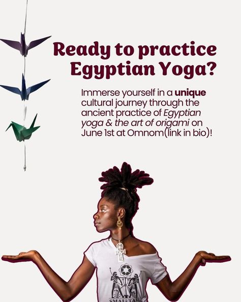 🧘🏽‍♂️✨ Discover the Ancient Wisdom of Egyptian Yoga! ✨ Did you know that yoga also has roots in ancient Egypt? Egyptian Yoga, also known as Kemetic Yoga™, is a spiritual and physical practice that dates back thousands of years. It focuses on the alignment of body, mind, and spirit through controlled breathing, meditation, and fluid movements inspired by the wisdom of the Gods and Goddesses. Benefits of Egyptian Yoga: 🌟 Enhances physical strength and flexibility 🌟 Promotes mental clarity and... Egyptian Yoga, Kemetic Yoga, Breathing Meditation, Physical Strength, The Wisdom, Ancient Wisdom, Mental Clarity, Gods And Goddesses, Ancient Egypt