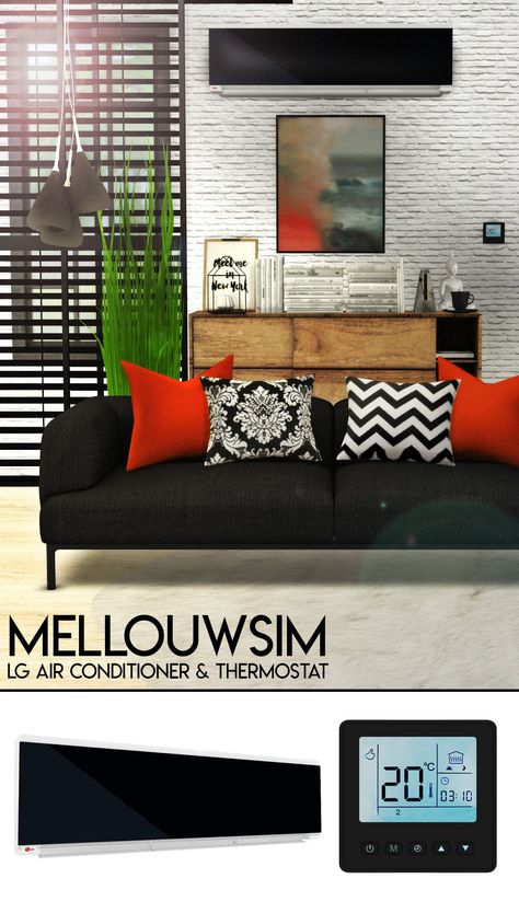 The Sims 4 Cc Thermostat, Thermostat Sims 4 Cc, Sims 4 Cc Thermostat, Sims 4 Air Conditioner Cc, Sims 4 Air Conditioner, Sims 4 Thermostat Cc, Air Conditioner Wall, Lg Air Conditioner, Sims Wedding