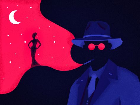 Noir Detective, Jazz Lounge, Food Graphic Design, Logo Project, Neo Noir, Scary Art, Art Style Inspiration, Dark Photography, Environment Concept Art