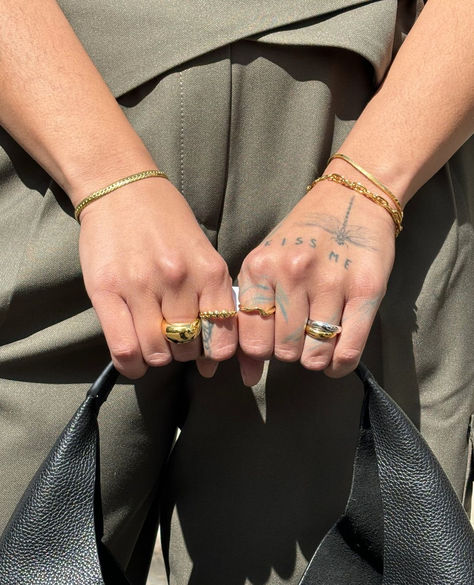 Can we take a minute for this ring stack moment?

#missoma #missomajewellery #jewellery #jewelry #ringstack #jewelleryessentials Missoma Jewellery, Autumn Street, Ring Stack, Autumn Street Style, Everyday Essentials, Stacking Rings, Gemstone Necklace, Diy Art, Statement Earrings