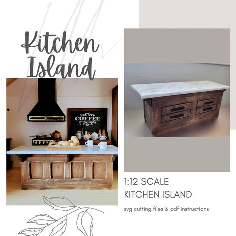 Excited to share the latest addition to my #etsy shop: SVG Dollhouse Kitchen Island / Miniature Farmhouse DIY Counter ~ SVG File ~ Instant Download https://etsy.me/3qpBRoW Island Miniature, Diy Kitchen Cupboards, Miniature Dollhouse Kitchen, Farmhouse Dollhouse, Miniature Farmhouse, Diy Counter, Country Kitchen Cabinets, Dollhouse Miniatures Kitchen, Miniature Dollhouse Furniture