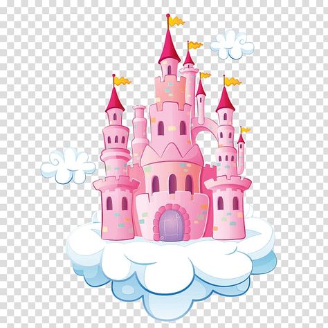 Disney Princess Cake Topper, Castle Cartoon, Castle Coloring Page, Cinderella Fairy Godmother, Cinderella Prince Charming, Disney Princess Castle, Castle Illustration, Carnival Birthday Party Theme, Cinderella Prince