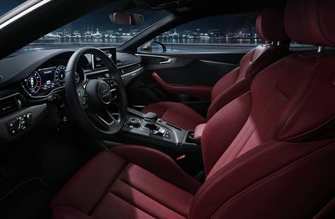 Audi red interior Audi A5 Interior, Bmw Red Interior, Red Interior Car, Audi Sportback, Bmw Red, Red Audi, Rs5 Coupe, Audi Interior, A5 Coupe