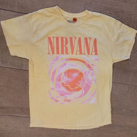 Nirvana graphic tee Nirvana Tee Outfit, Nirvana, Tee Shop, Graphic Tee, Graphic Tees, Outfit Inspo, Plus Fashion, Fashion Trends, Closet