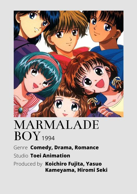 Marmalade Boy Anime Minimalist poster 😊 Anime Minimalist Poster, Samurai Anime, Boys Posters, Animes To Watch, Boy Anime, Childhood Movies, Anime Titles, Anime Recommendations, Anime Episodes