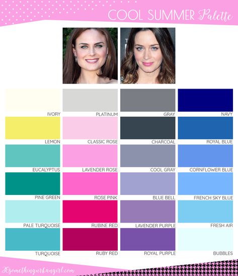 Are you a Summer-Winter (Cool Summer)? ~ 30 something Urban Girl Cool Summer Color Palette, Color Analysis Summer, Summer Skin Tone, Cool Summer Palette, Summer Color Palettes, Soft Summer Color Palette, Soft Summer Colors, Winter Color Palette, Winter Typ