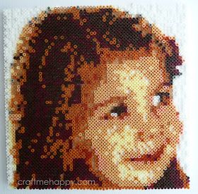 Craft me Happy!: How to create your own Hama bead portrait Bead Portrait, Kid Friendly Crafts, Perler Art, Hama Beads Design, Hama Bead, Melting Beads, Iron Beads, Bead Ideas, Perler Beads Designs