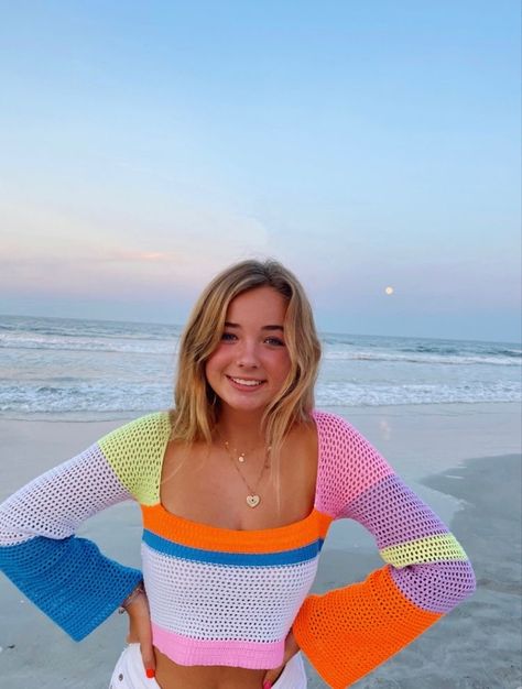 Spring Break Outfit Inspo 2024, Preppy Crochet Ideas, Springbreak Outfits, Beachy Outfits, Preppy Beach, Outer Women, Cute Preppy Outfits, Preppy Summer, Knitwear Fashion