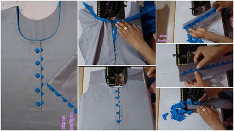 side chaak Sleeves Design For Kurtis, Neck Designs For Suits, Simple Craft, Marigold Flower, Crepe Paper, Sleeve Designs, Neck Designs, Diy Sewing, Easy Crafts