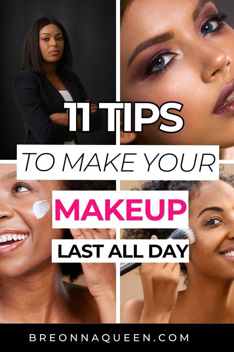 "Master the art of long-lasting makeup with these 11 essential tips. Whether you're heading to a special event or a busy day at work, these tricks will ensure your makeup stays flawless all day. #LongLastingMakeup #BeautyTips #FlawlessFinish" Makeup Last All Day, Born This Way Concealer, Long Wear Makeup, Beauty Mistakes, Makeup Over 50, Natural Face Cleanser, Am To Pm, Retro Makeup, Work Makeup