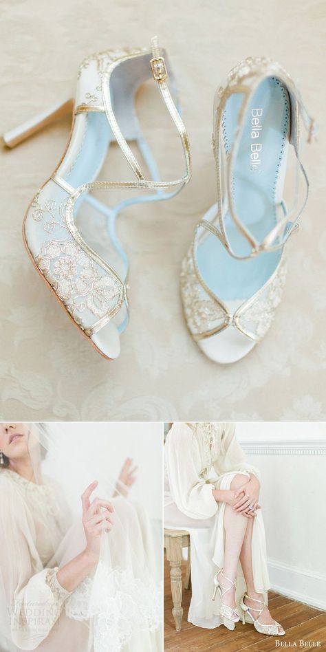 bella belle bridal shoes 2016 tess embroidered gold strappy peep toe wedding heels Strappy Wedding Shoes, Bridal Shoes Vintage, Bridal Shoes Wedges, Blush Wedding Shoes, Comfortable Bridal Shoes, Gold Wedding Shoes, Bridal Shoes Low Heel, Wedding Shoes Vintage, Wedge Wedding Shoes