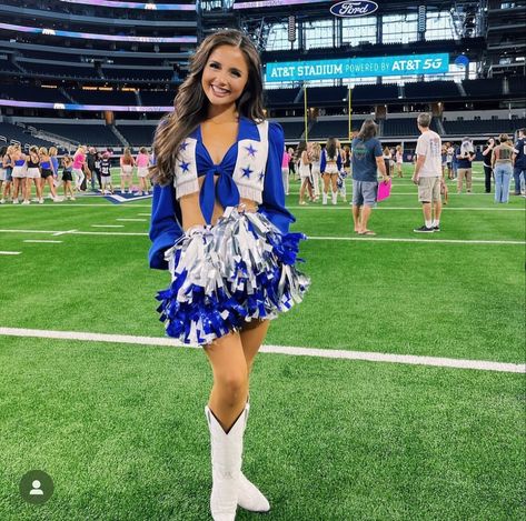 Reece Cheerleader, Reece Weaver Dallas Cowboys, Reece Dcc Cheerleader, Reece Weaver, Reece Dcc, Dallas Cowboys Makeup, Dallas Cowboys Cheerleader Costume, Texas Cheerleaders, Cowboy Cheerleaders