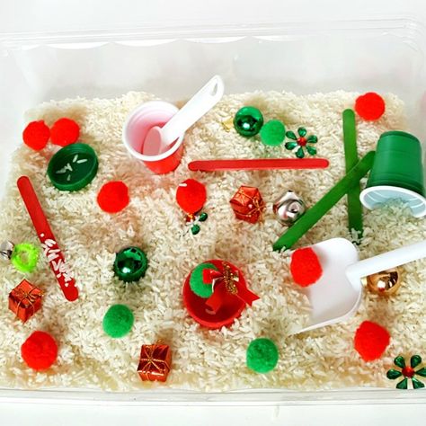 Christmas Activities Archives - My Bored Toddler Colors Sensory Bin, Toddler Christmas Books, Toddler Christmas Craft, Christmas Sensory Bin, Sensory Bins For Toddlers, Winter Sensory, Christmas Sensory, Christmas Pom Pom, Christmas Preschool