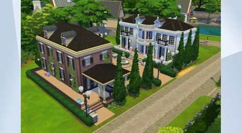 The Sims - The Gallery - Official Site Best Friend Houses Connected, Sims 4 Frat House, Best Friend Houses, Frat House, Sims 4 Gallery, College Sorority, College Friends, Simulation Games, Rooms For Rent