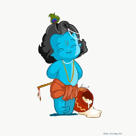 Kanha Ji Illustration, Baal Krishna Painting, Baal Krishna Drawing, Baal Krishna Images, Kanha Ji Drawing, Krishna Cartoon Images, Cute Krishna Dp, Little Krishna Cute Pics, Cute Little Krishna Drawing